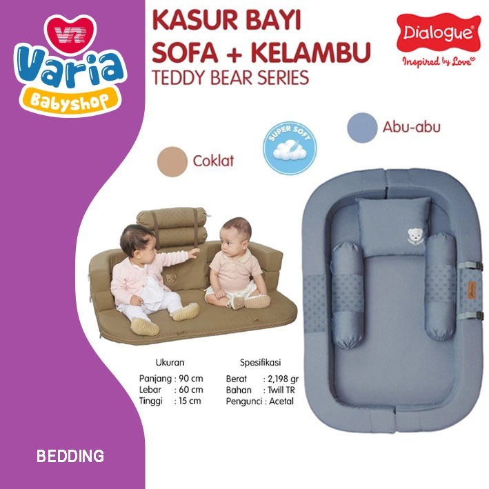 Dialogue Kasur Kelambu Bayi Teddy Bear Series / Alas Tidur Bayi / Kasur Bayi | DIALOGUE BABY