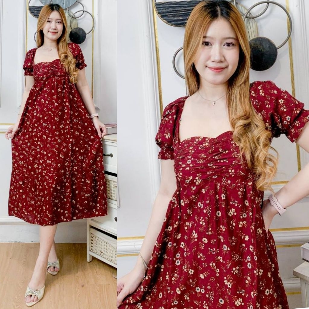 daster bali panjang kerut dada yasmin