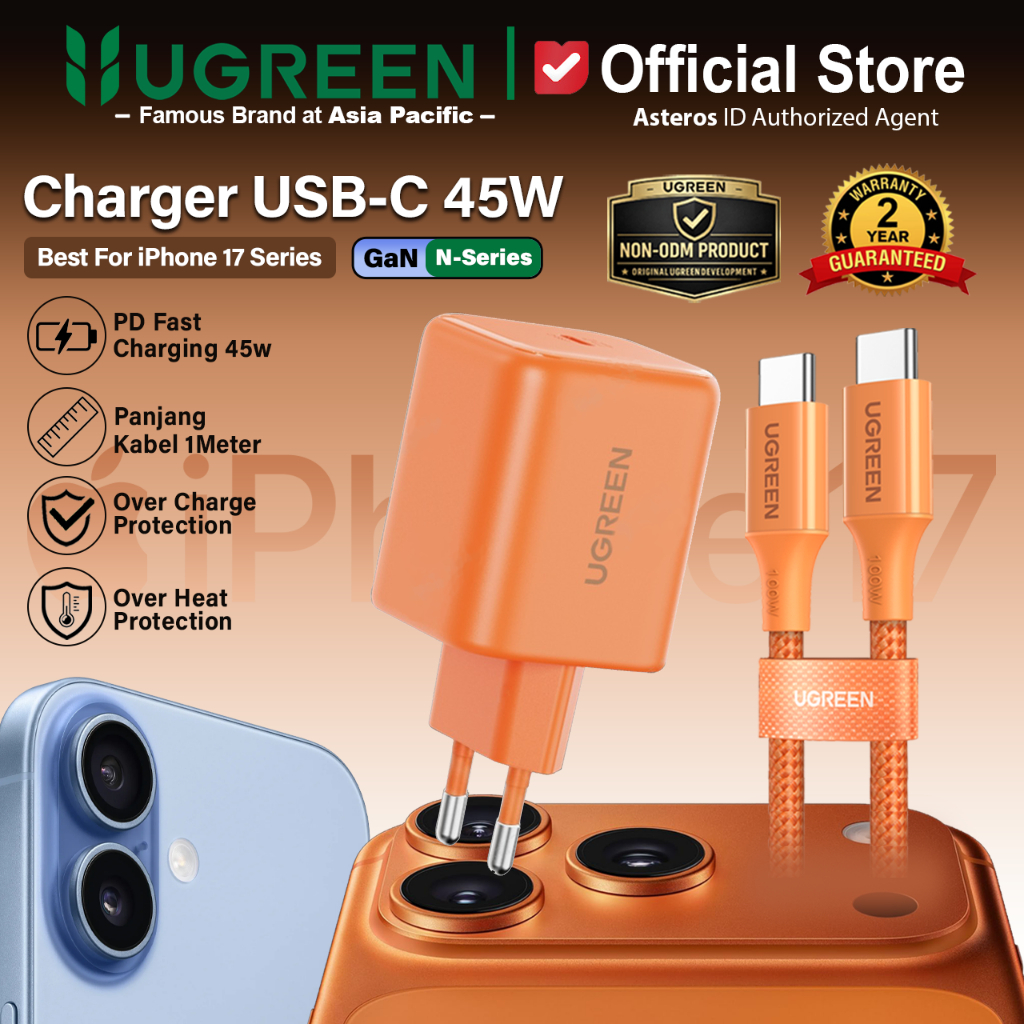 UGREEN Charger iPhone 17 Pro 17 Pro Max PD Type C Fast Charging AVS 40w 45w