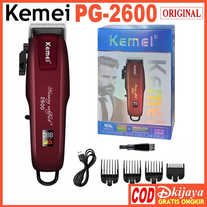 KEMEI PG2600 ORIGINAL Alat Cukur Rambut Mesin Cukuran CAS KM-PG2600 2600PG