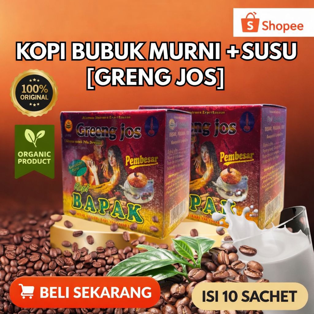 Kopi Stamina Greeng JOS - Kemasan Praktis - Rasa Original Mantap