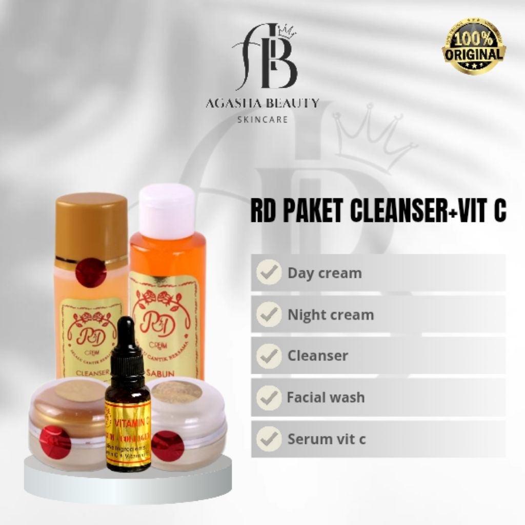 RD GOLD PAKET CLEANSER ANTI AGING/PAKET CLEANSER VIT C RD 100% ORIGINAL by Rinna Diazella skincare