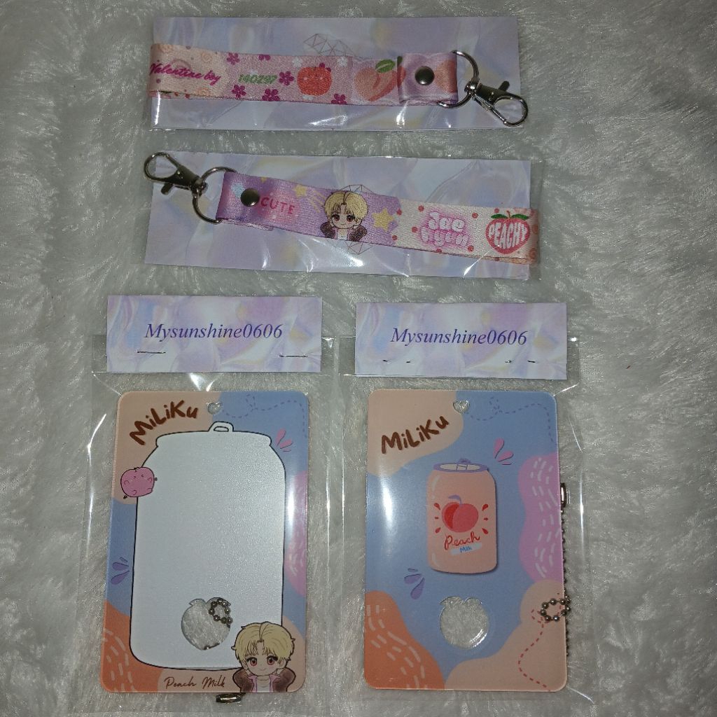 CAHOL MILIKU PEACH JH - card holder akrilik 1 sisi jaehyun nct