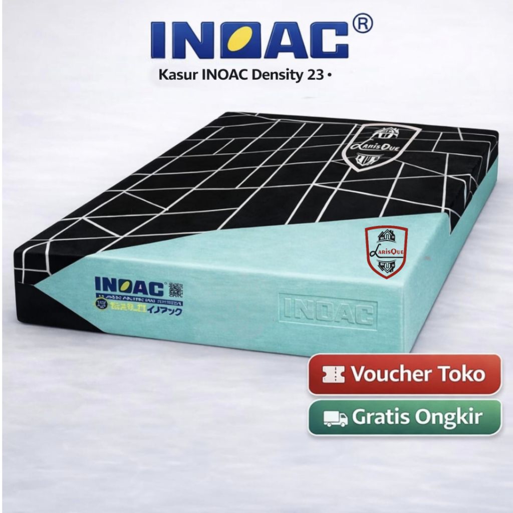Kasur INOAC Density 23 Original | Tebal 5–30cm | Semua Ukuran | Busa Asli