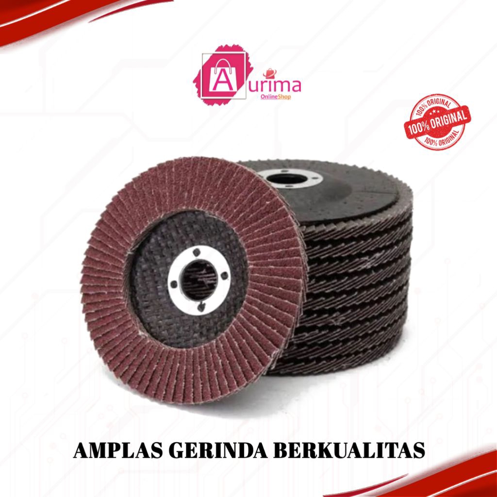 AMPLAS HAMPLAS GERINDA BULAT AMPLAS FLAP DISK - AMPLAS UNTUK PENGHALUSAN PENGIKISAN DAN FINISHING PE
