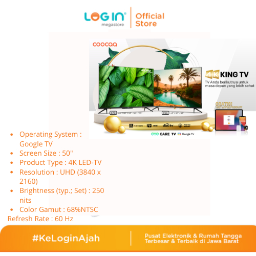 COOCAA LED TV TYPE 50Y73