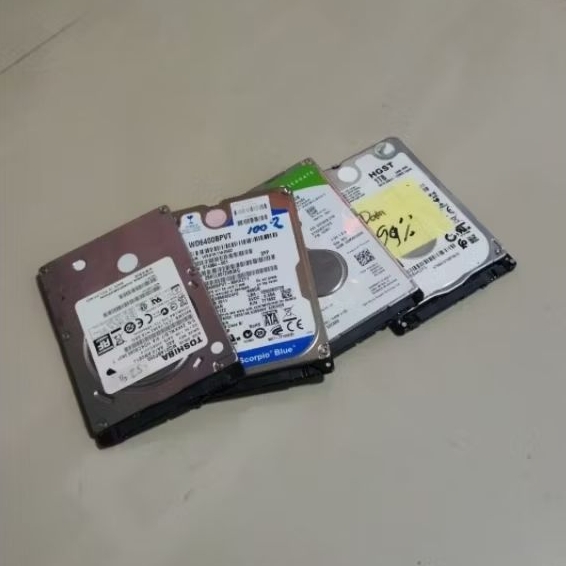 HDD Hardisk Slim Tebal Bekas Kapasitas 1tb 500gb 320gb Siap Pakai Health Good 90% 99% Tested Bergara