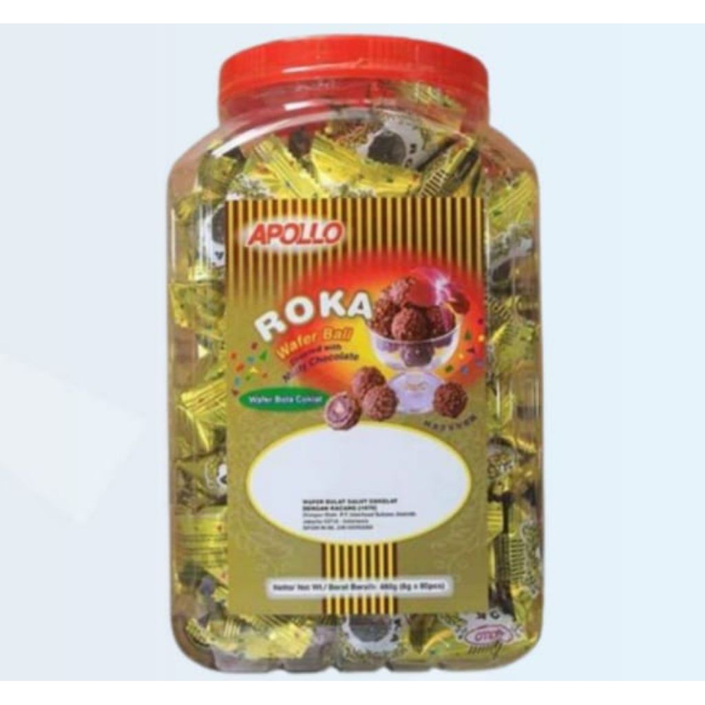 ROKA APOLLO COKLAT WAFER BALL TOPLES