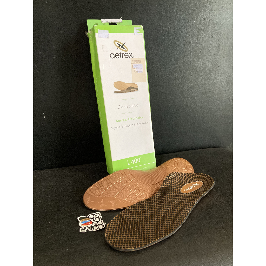 INSOLE AETREX L400M SPORT CUPPED NEUTRAL SUPPORT ORIGINAL