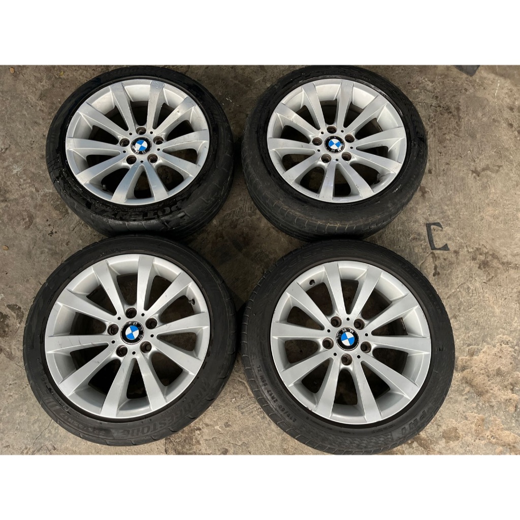 VELG SECOND SET R17 OEM BMW STYLE 285 SERI 5. 5X120. SUDAH TERMASUK BAN. WAJIB BELI 4PCS