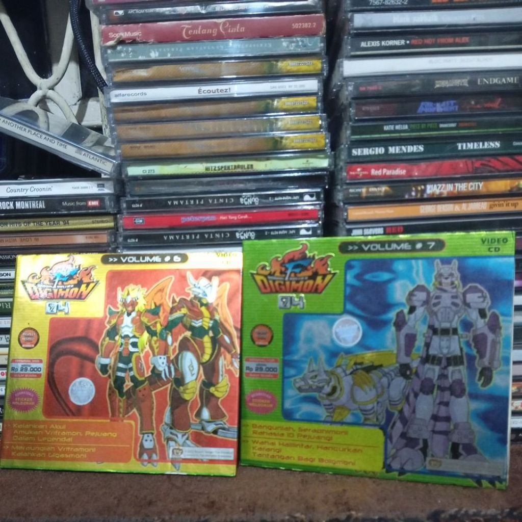 vcd digimon volume 6&7 paket keduanya