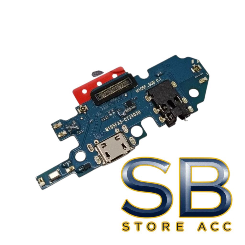 flexibel konektor cas papan cas connector charger Samsung galaxy m10 + ic original