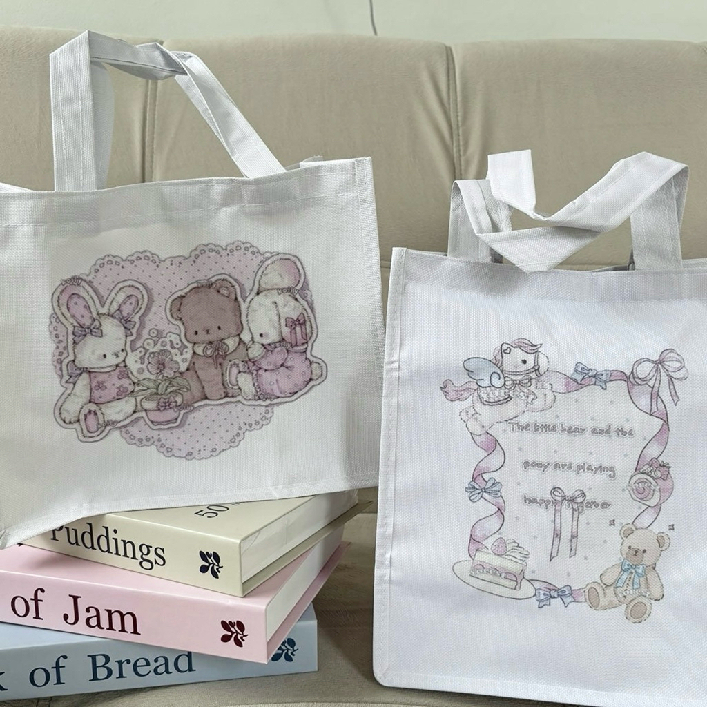 Mocorie - Miffiete Coquette Totebag / Coquette Lunch Bag / Tas Bekal Coquette / Tas Makan Coquette /