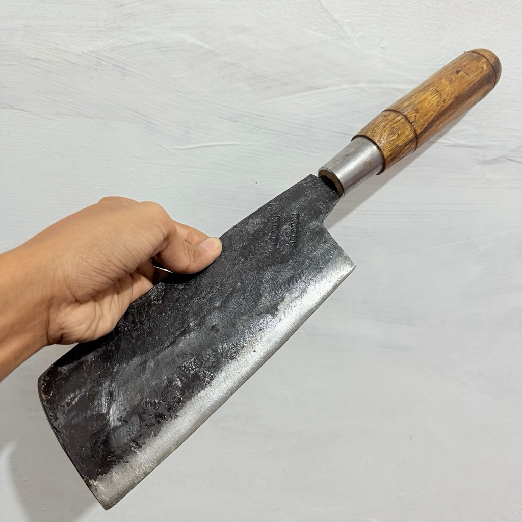 Pisau Cacah baja asli Pisau pemotong Daging ayam ikan Pisau pengupas kelapa