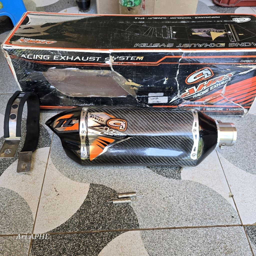 PROMO slincer silincer knalpot AHRS TERACONE CARBON original