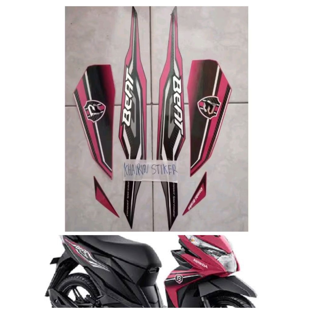 Striping beat 2019 2020 hitam dof pink magenta original