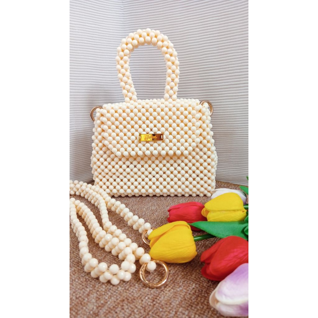 Tas manik mutiara handmade
