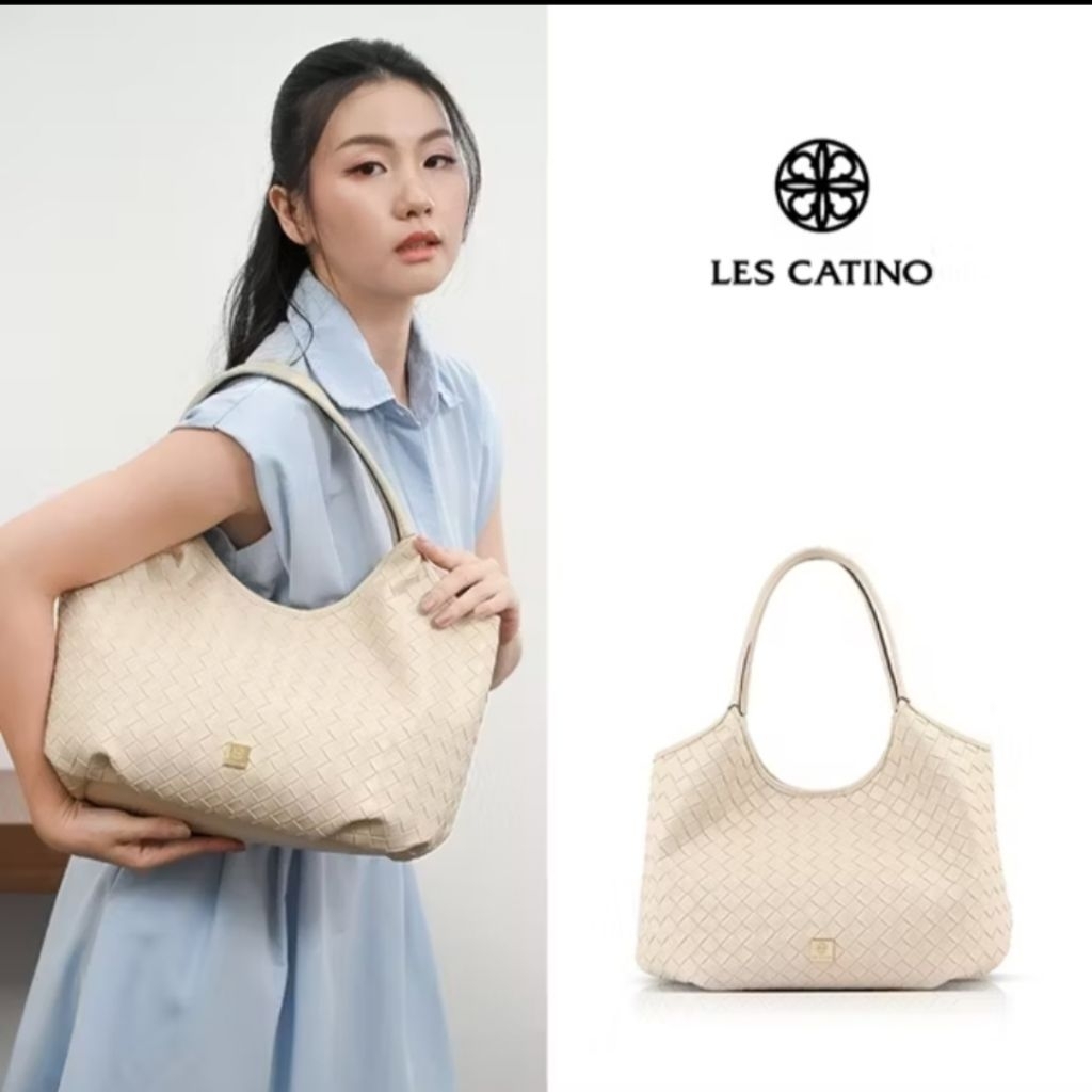 Tas bahu Merk Les Catino tas totebag wanita terbaru 2026