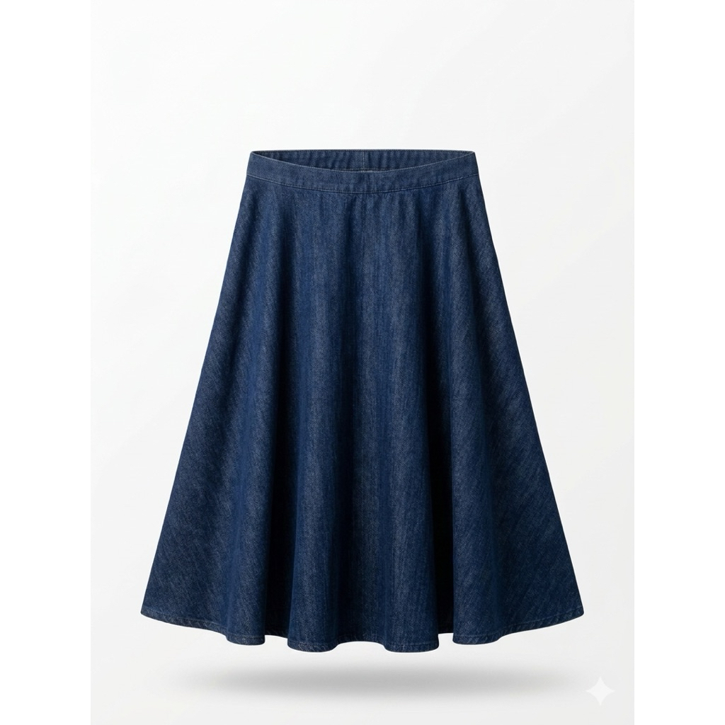 ZaraPLBiasMidiDenimSkirt