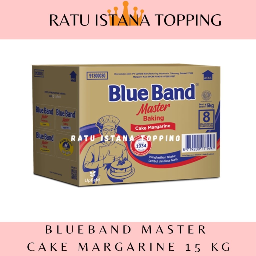 BLUEBAND MASTER CAKE MARGARINE 1 KARTON 15 KG MENTEGA BLUEBAND