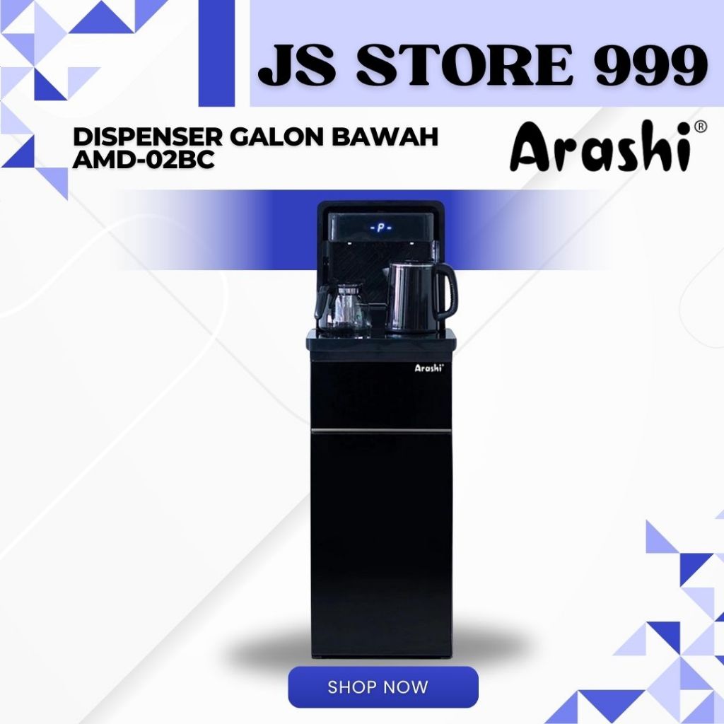 DISPENSER ARASHI AMD 02 GALON BAWAH PANAS DAN DINGIN AMD02