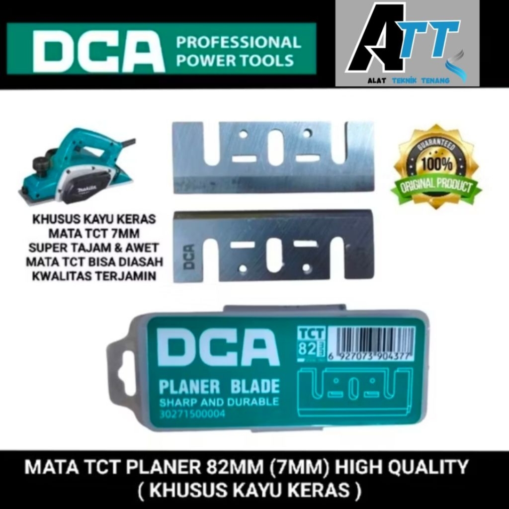 DCA Mata Pisau Planer TCT 82MM / Mata Pisau Pasah Serut Kayu Sugu 82mm DCA