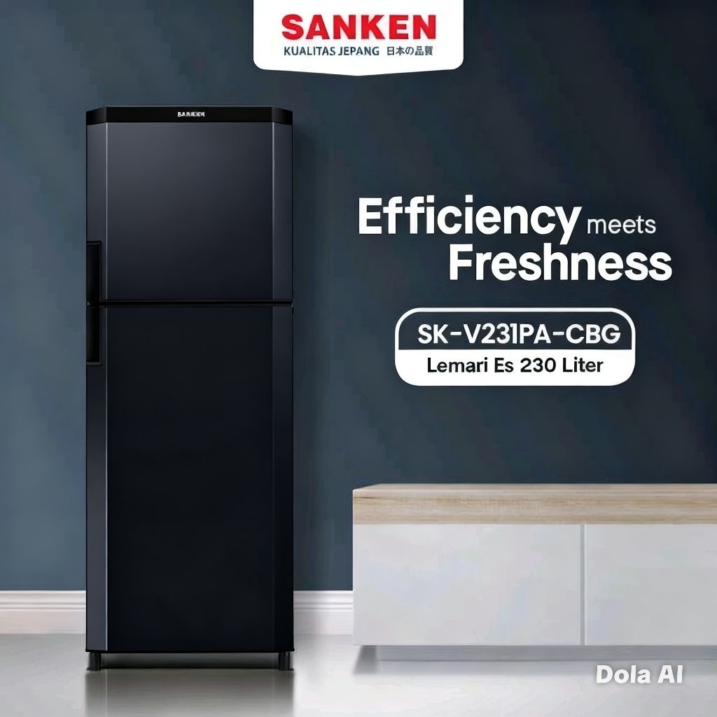 Sanken Kulkas 2 Pintu 230 Liter SK V231PA