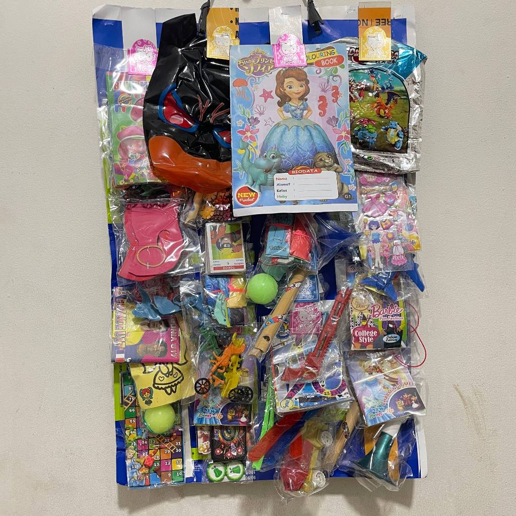 40 Pcs Mainan Siap Jual Serba (2000) Rendom Grosir Mainan Campur Papan Lembaran Grosir Paket Mainan 