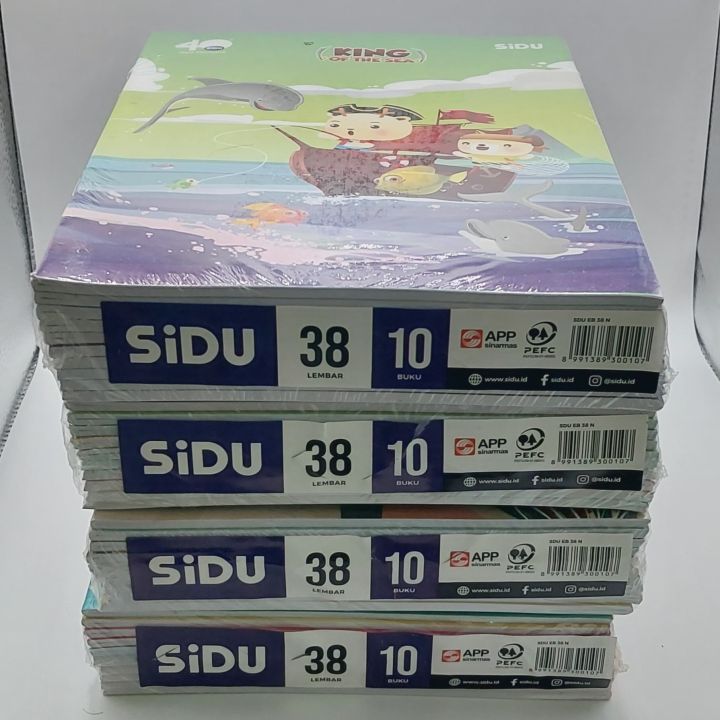 Buku Tulis Sidu 38 Lembar Buku Tulis Sekolah ( 1 PACK ISI 10Pcs )