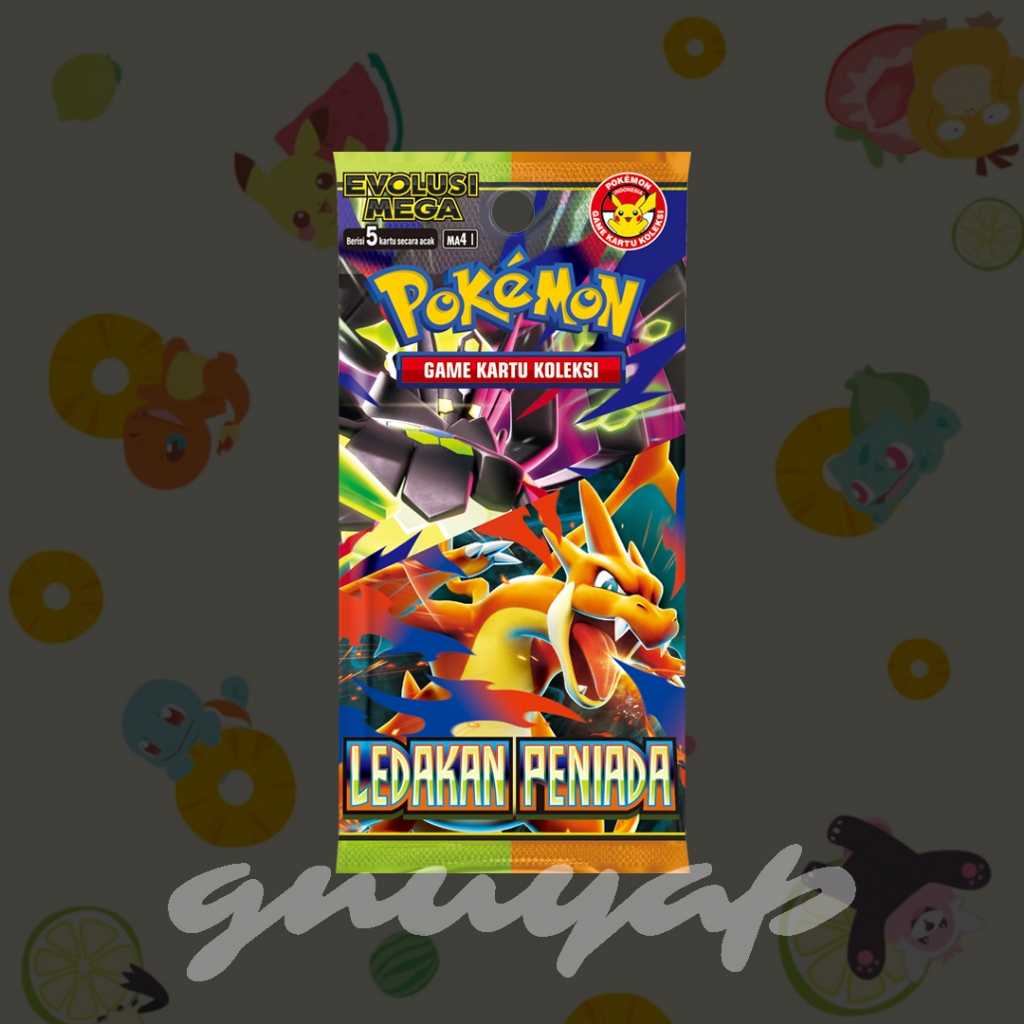 ledakan peniada MA4 booster pack pokemon tcg indonesia card kartu langka original box case high clas