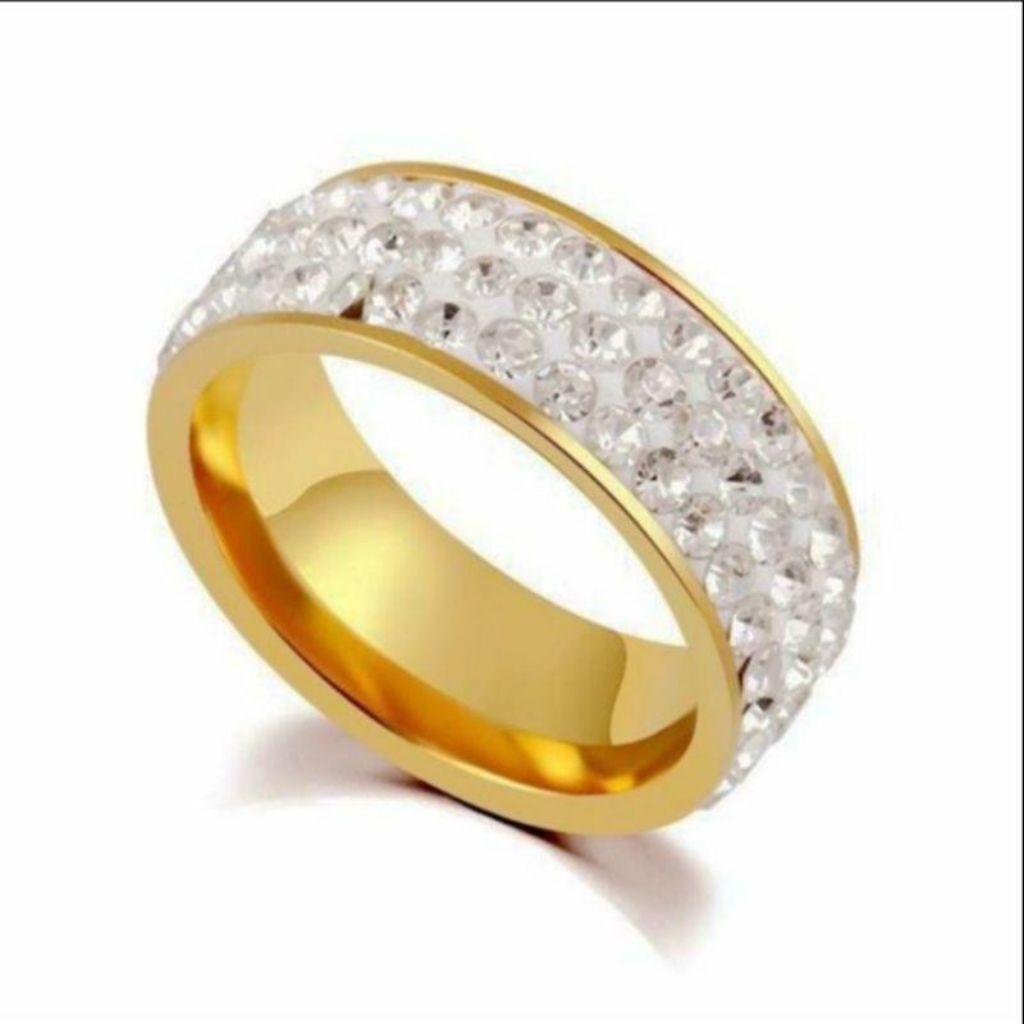 Best Seller Cincin Titanium Cincin Wanita Model Terbaru Cincin Wanita Model Permata Cincin Titanium 