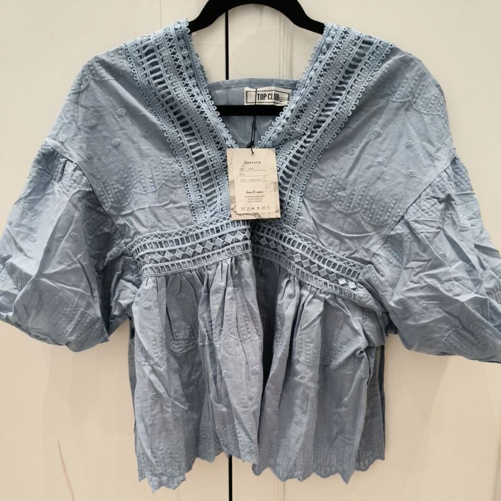 Atasan BKK Top Club Biru Lace Katun
