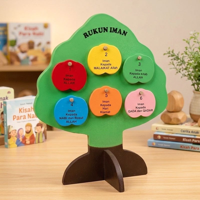 Kayu Seru - Pohon Rukun Iman - Media Interaktif Untuk Belajar Mengenal Rukun Iman