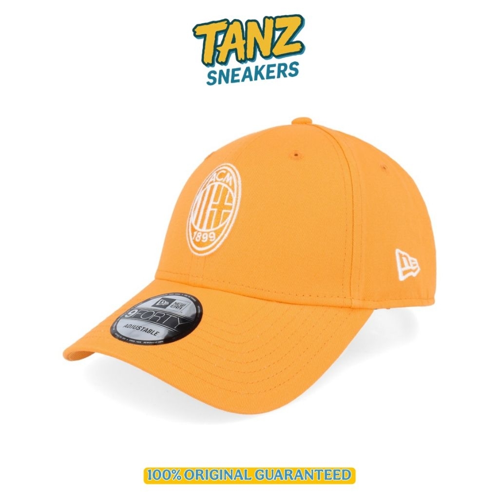 TOPI NEW ERA CAP 9FORTY AC MILAN BRIGHT ORANGE ORIGINAL RESMI BNIP