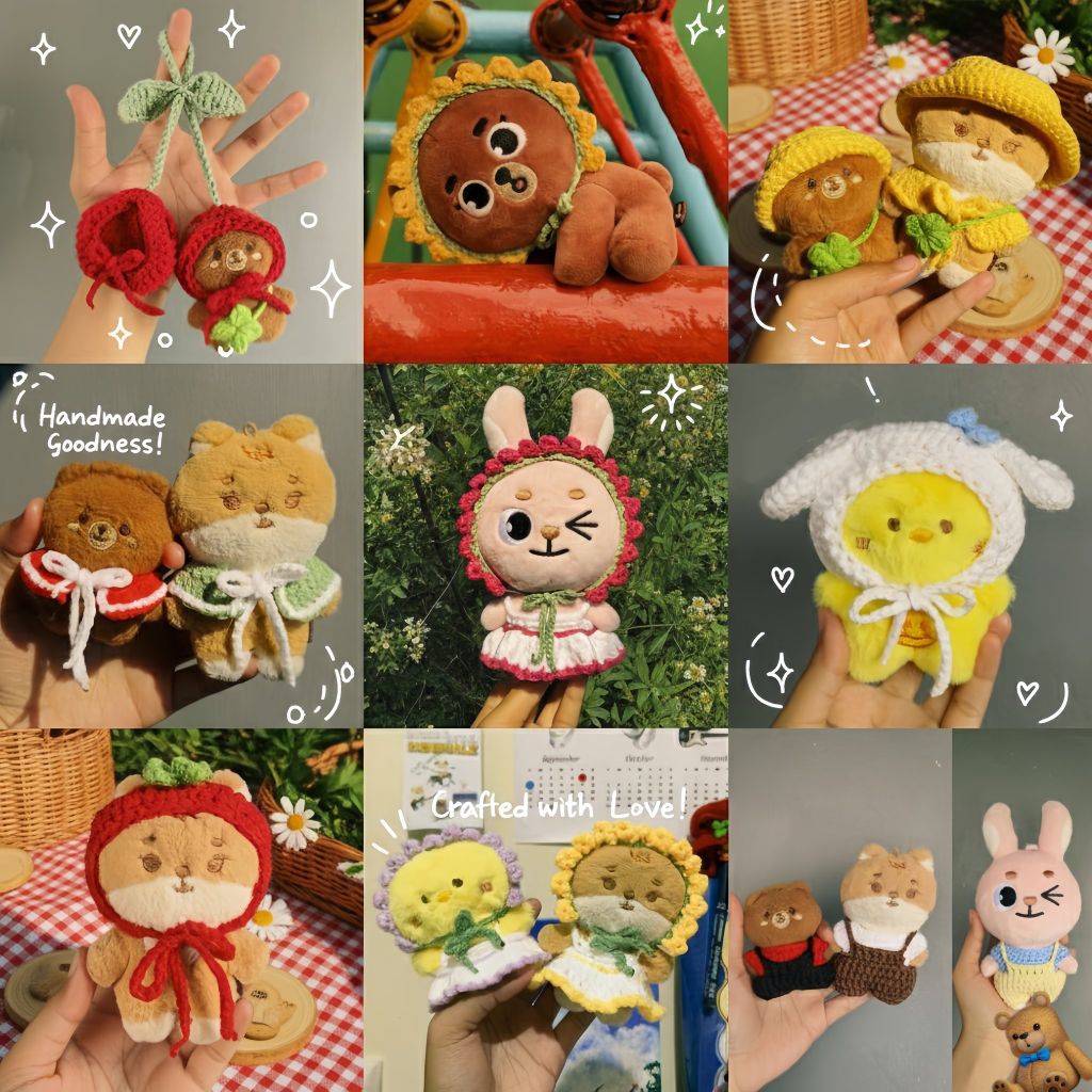 Doll Clothes Aksesoris Baju Rajut Mini Doll boneka 7.5cm 10cm 15cm | Petit Denimalz | Petit Mini Den