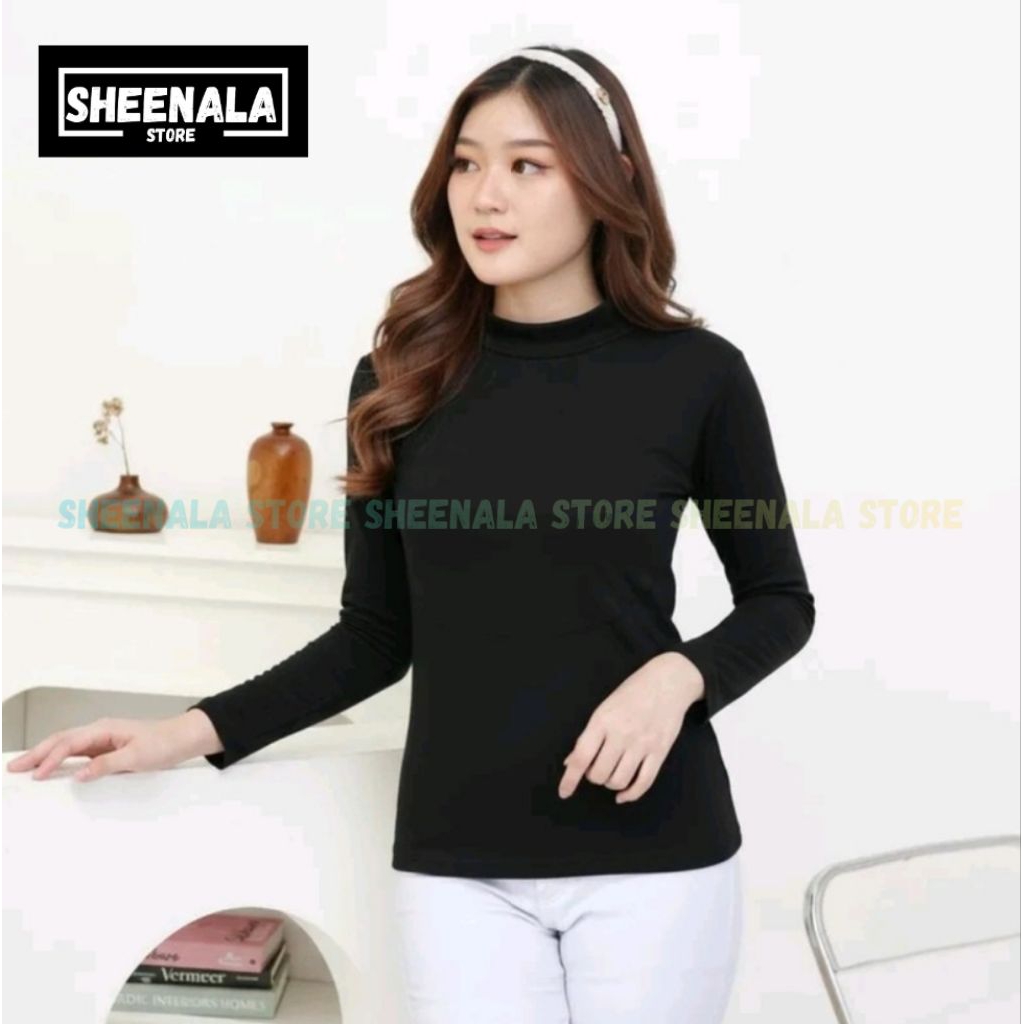 Manset Kaos Kerah Tinggi / Inner / Manset Baju Hight Neck / Manset Hitam / Manset Putih