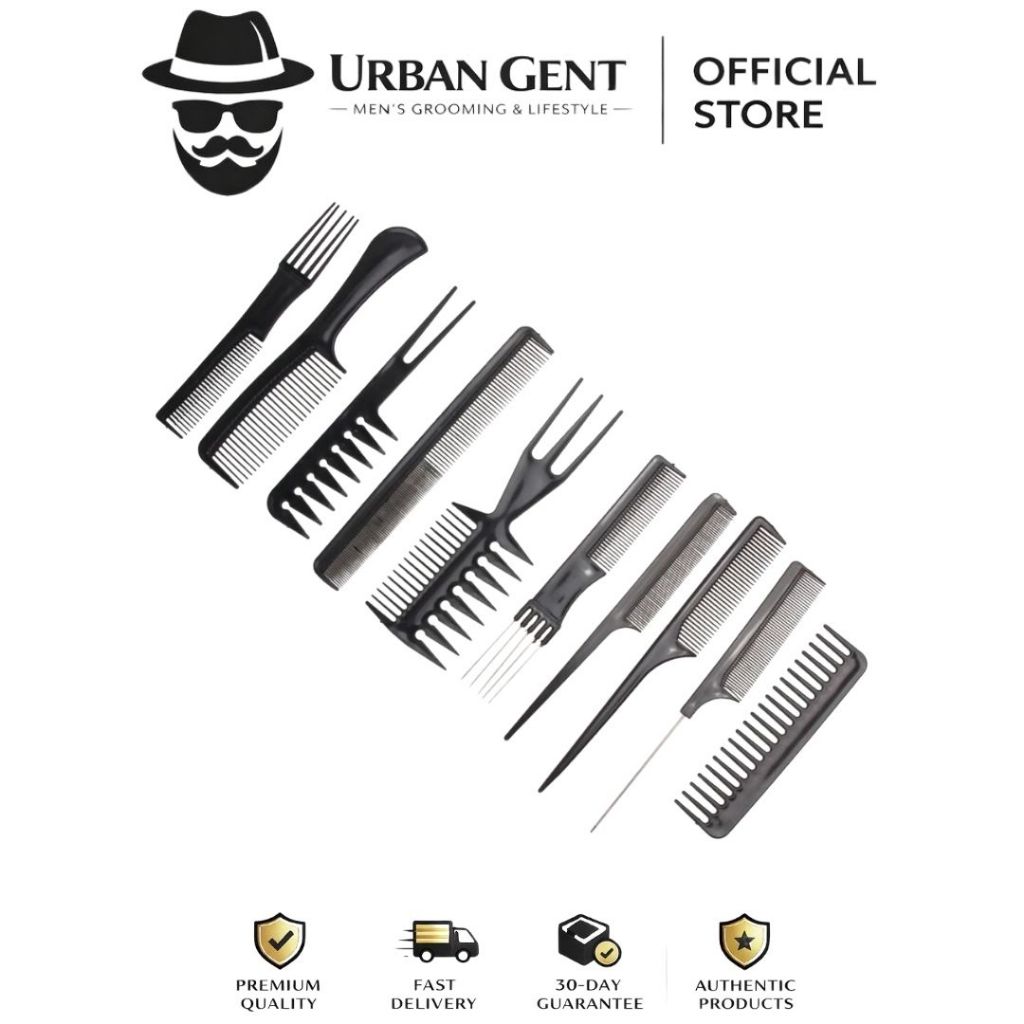 Sisir Rambut Paket untuk Barbershop isi 10pcs