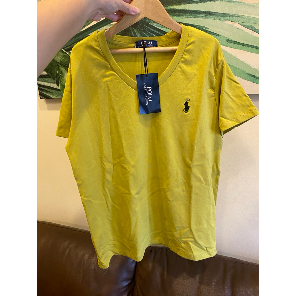 Kaos Wanita Casual Kuning