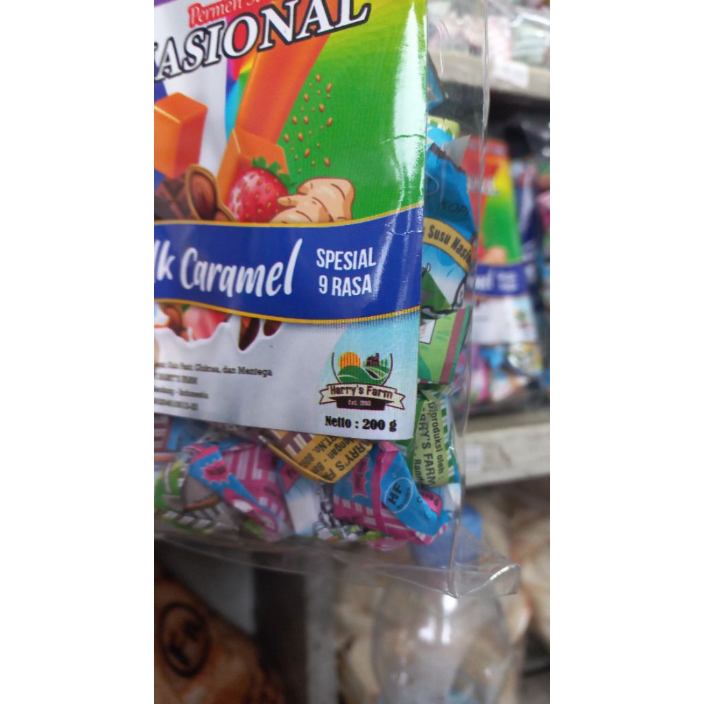 NASIONAL Peremen susu caramel 9 rasa 200gr