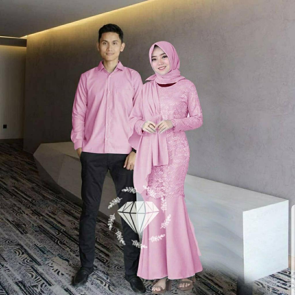 FASHION MUSLIM RE12 - BAJU PASANGAN MUSLIM NAYLA - PAKAIAN LEBARAN COUPLE - BAJU PASANGAN - BUSANA M