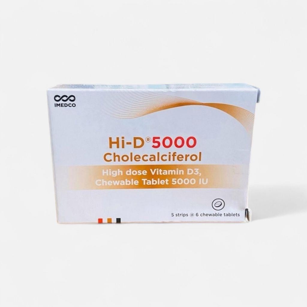 HI-D 5000 IU BOX 30 TABLET SUPLEMEN D3