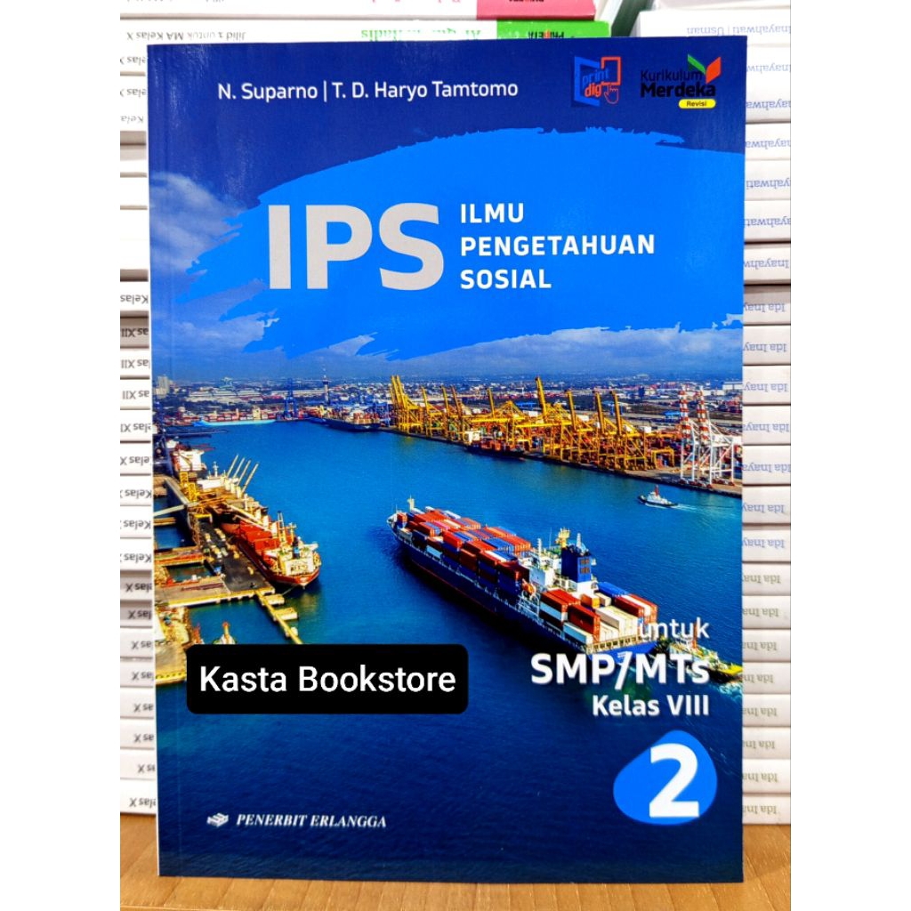 Buku IPS Kelas 8 SMP Kurikulum Merdeka Rev Erlangga