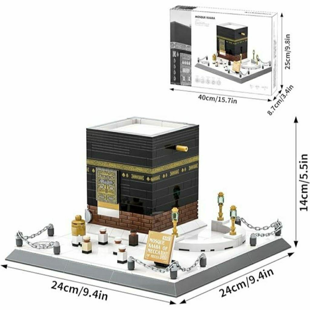 Lego Block Bangunan Model Arsitektur Lego Balok MASJID MEKKAH DAN KA'BAH