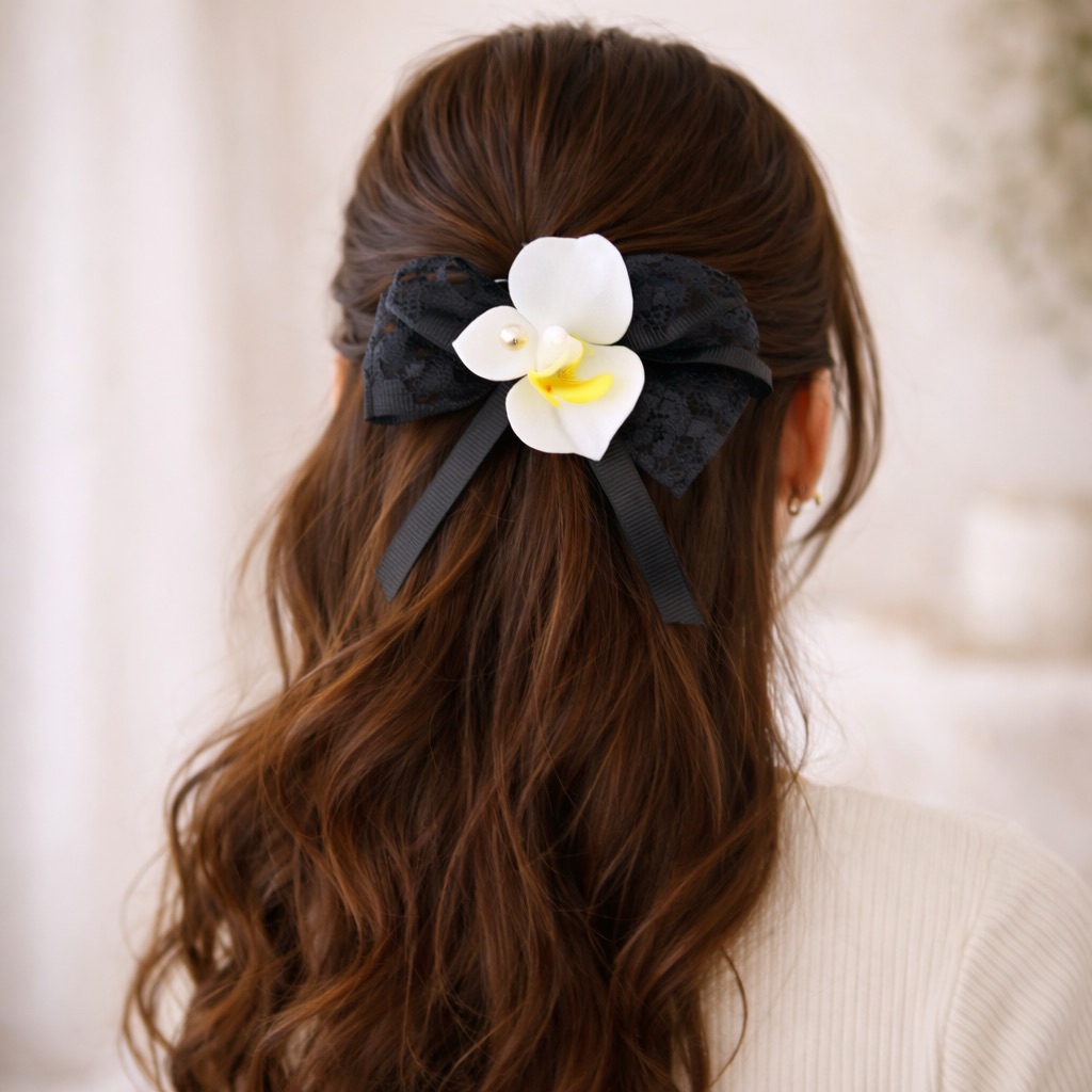 SHARON - Jepit Rambut Hairclip Korea Pita Bunga