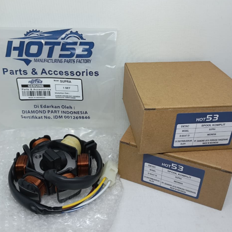 SPOOL ASSY SUPRA X SPUL ASSY MOTOR SPUL LAMPU KOMPLIT SUPRA FIT CCP/HOT 53