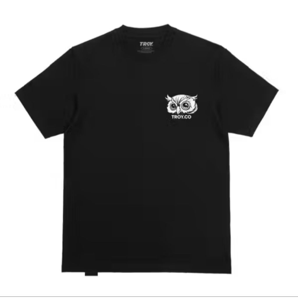 T-SHIRT KAOS DISTRO COTTON COMBAT PRIA ATAU WANITA KEREN TROYCO GAMBAR BURUNG HANTU