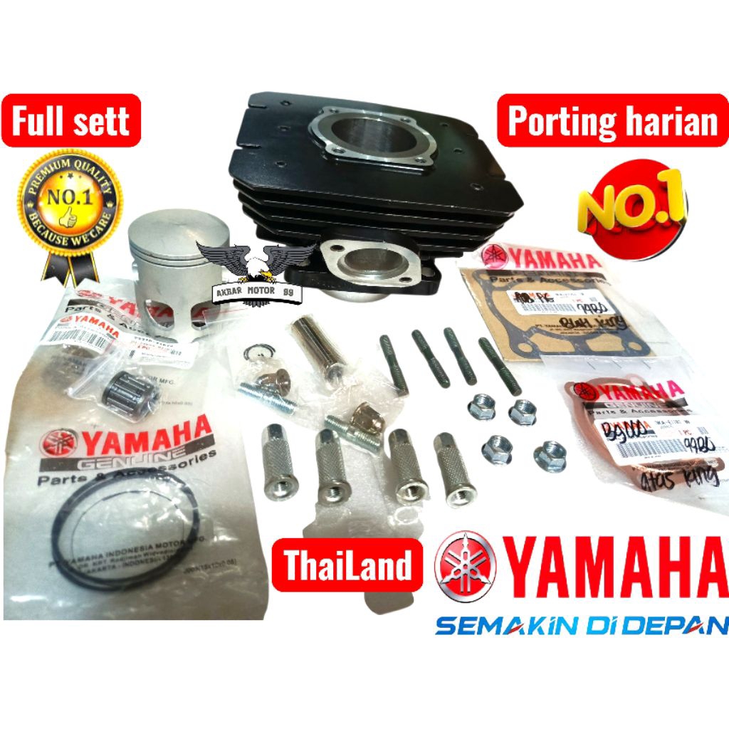 BLOK CYLINDER THAILAND PORTING HARIAN BLOCK BURING BLOCK 3KA YP1 PISTON KIT & PAKING BLOCK RX KING O