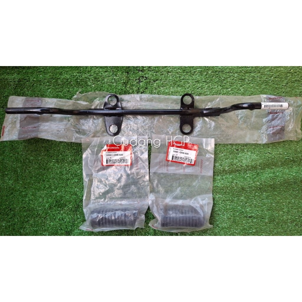 Bar Comp Step & Rubber Step Besi Footstep Pijakan Kaki Lengkap Karet Footstep Kiri Kanan Karisma X D