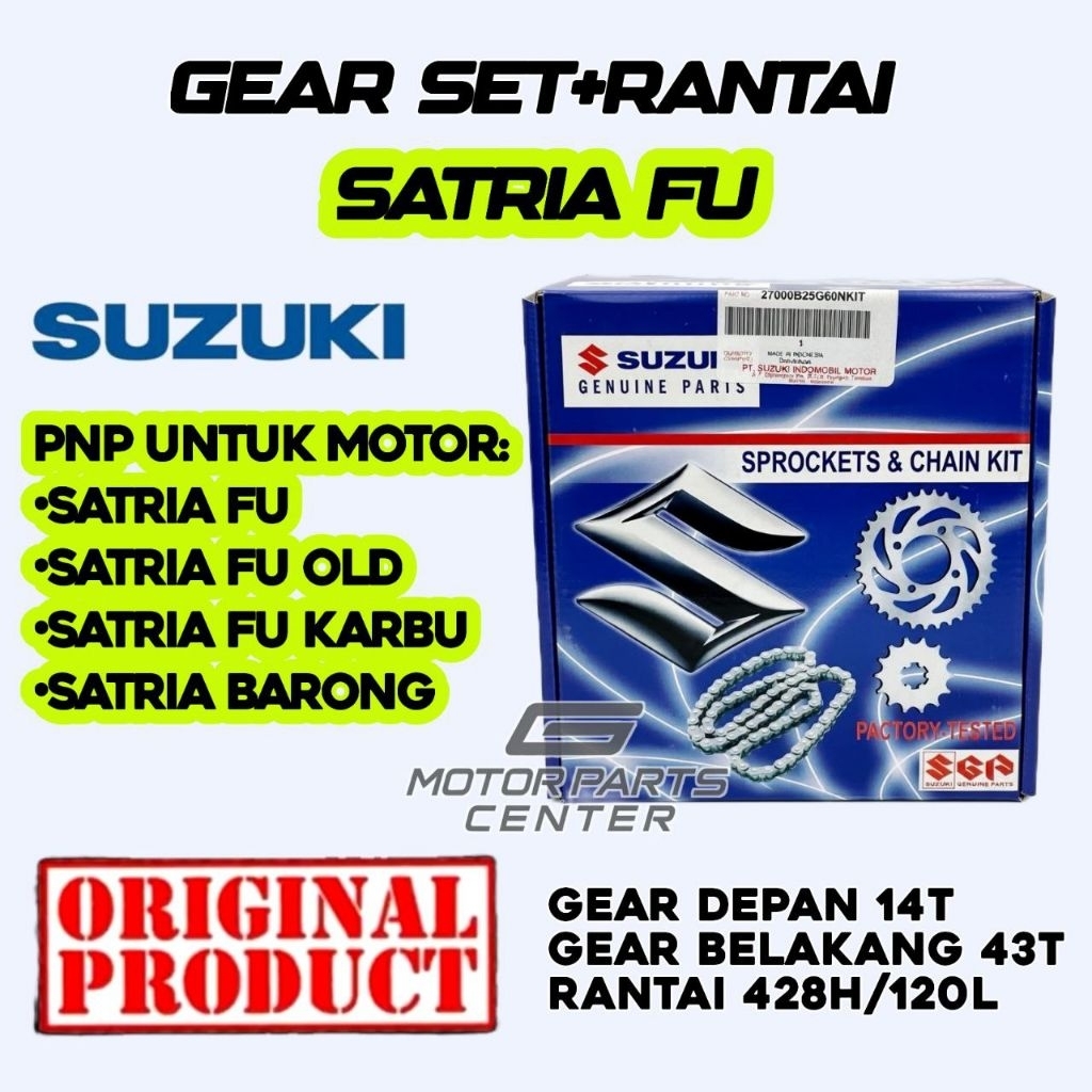 Gear Set Satria Fu,Satria Fu Barong.Original Suzuki