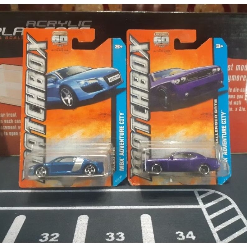 Matchbox Audi R8 & Dodge Challenger SRT8